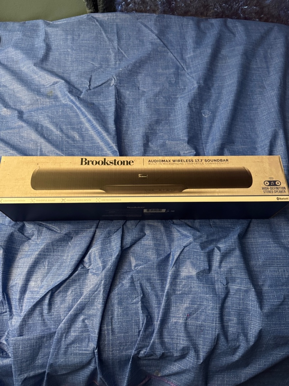 Brookstone Black and Gray Soundbar